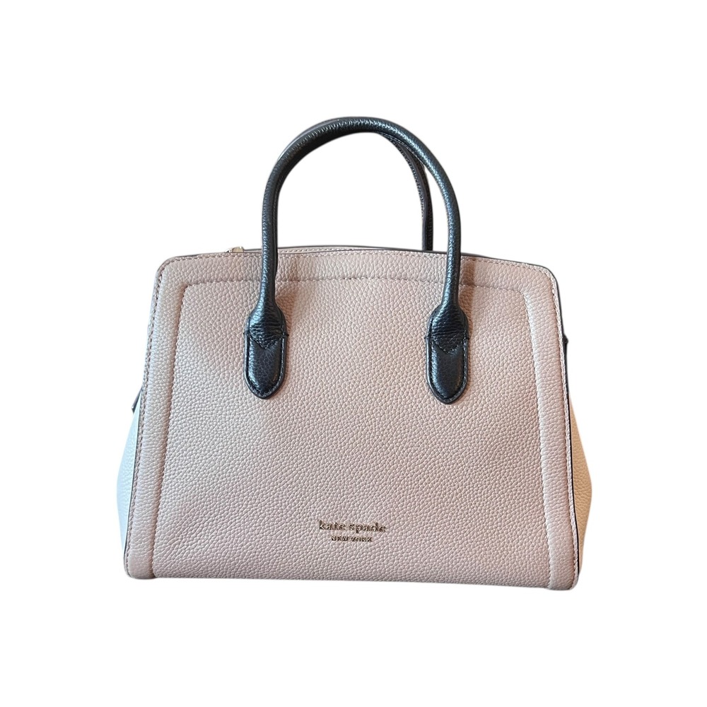 Kate Spade New York Knott Colorblock Satchel Bag Leather Crossbody Strap - Picture 2 of 13